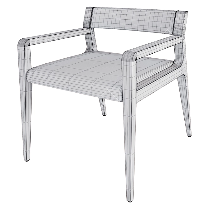 Luxury Italian Design: Cizeta L'Abbate Artu Chair 3D model image 3