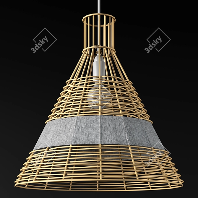 Woven Light Fixture 3D model image 2
