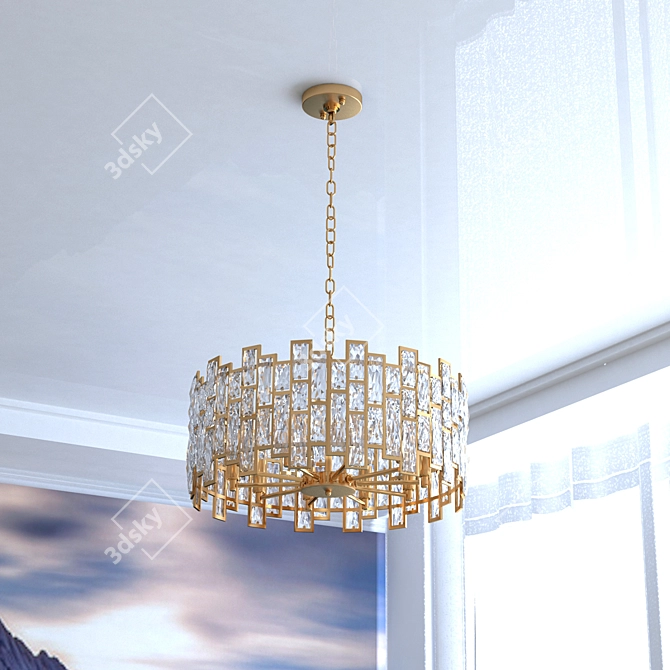 Divinare Medea Crystal Chandelier 3D model image 2