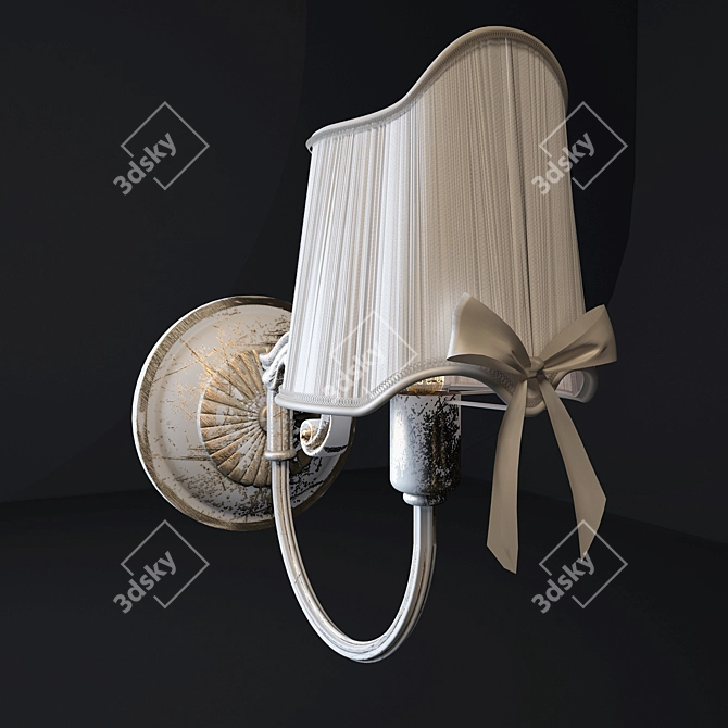 Elegant Freya Kate Wall Sconce 3D model image 1