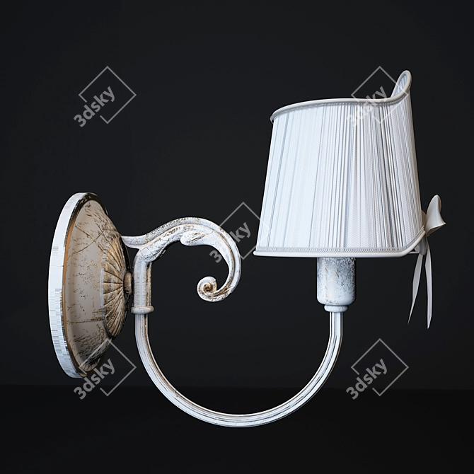 Elegant Freya Kate Wall Sconce 3D model image 3