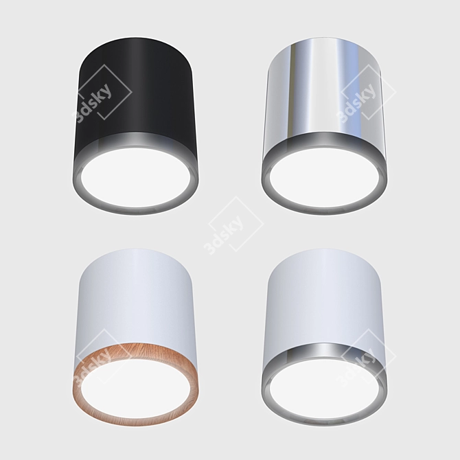 Elektrostandard DLR024: 6W LED Ceiling Light 3D model image 1