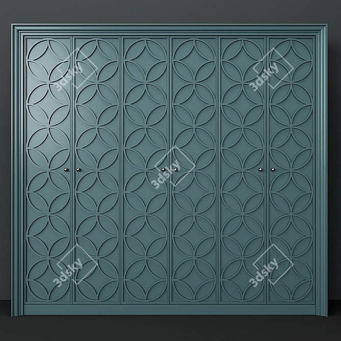 Compact Storage Cabinet 3D model image 1