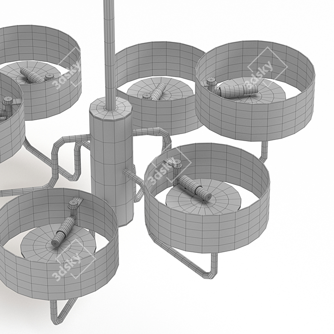 Elegant Trial Ch Pendant Lamp 3D model image 3