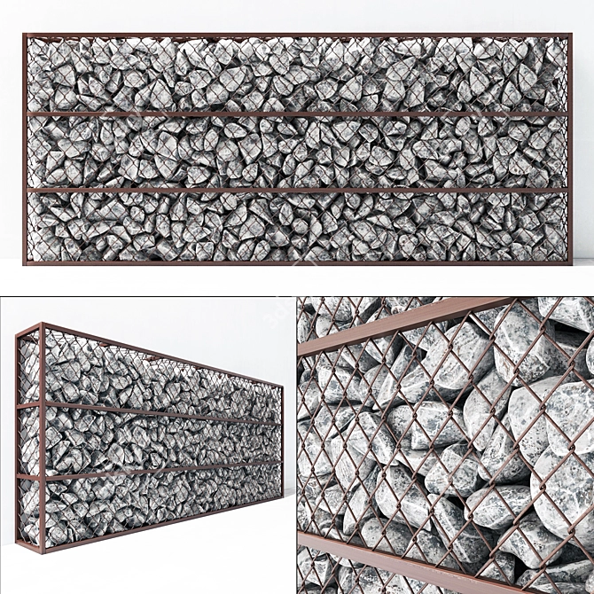 - Large Gabion Stone | High Quality 3D Model 3D model image 1