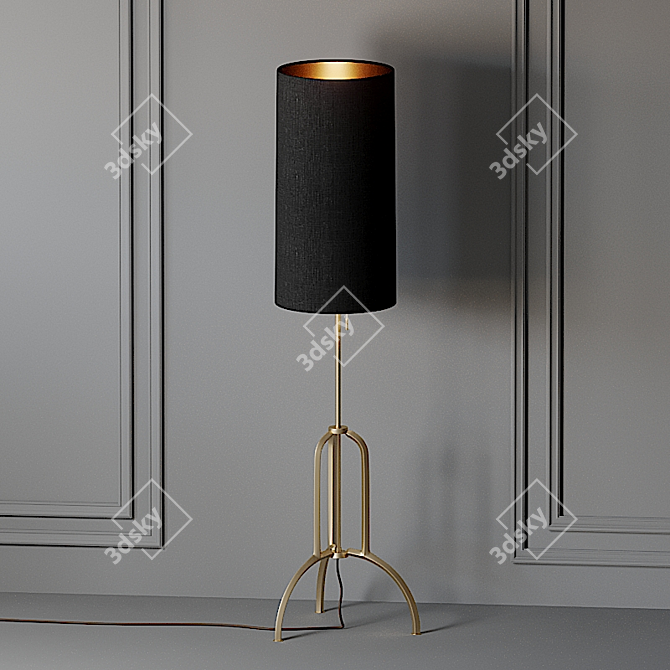 Title: Elegant O&G Ames Floor Lamp 3D model image 3