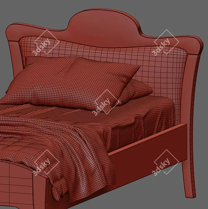 Dreamland Haven: Arcanda Children's Bed 3D model image 3
