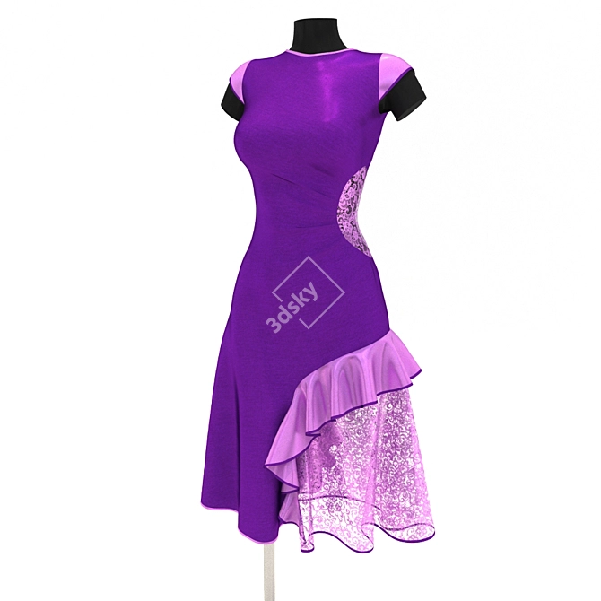 Salsa Sizzle Training Dress 3D model image 1