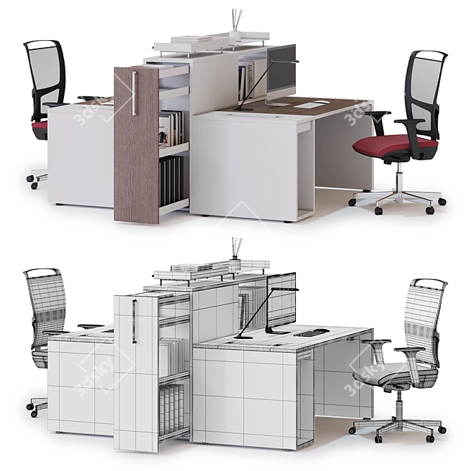 LAS LOGIC Office Workstation (v2) 3D model image 2