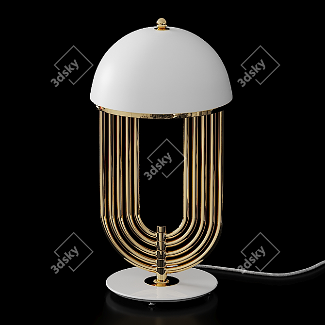Elegant Turner Table Lamp 3D model image 1