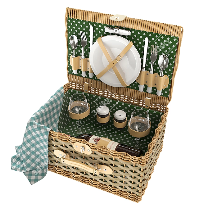 Lefard Picnic Set: Stylish Outdoor Dining 3D model image 1