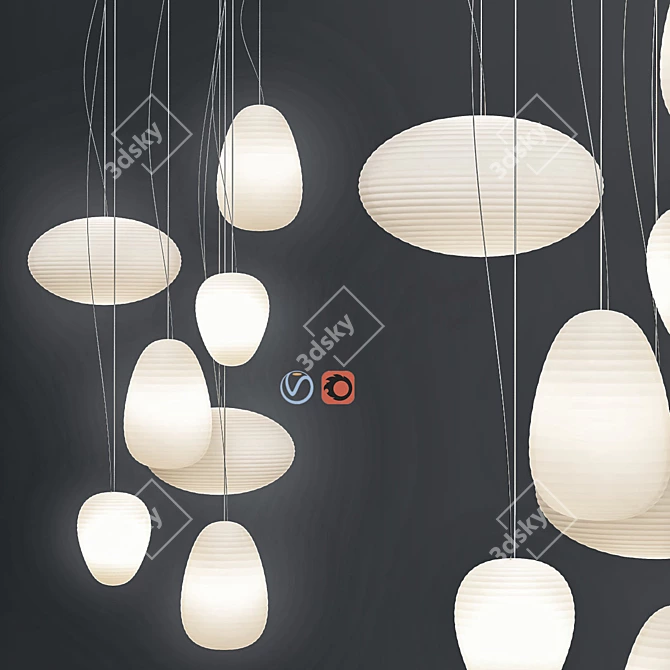 Elegant Foscarini Rituals Pendant 3D model image 1