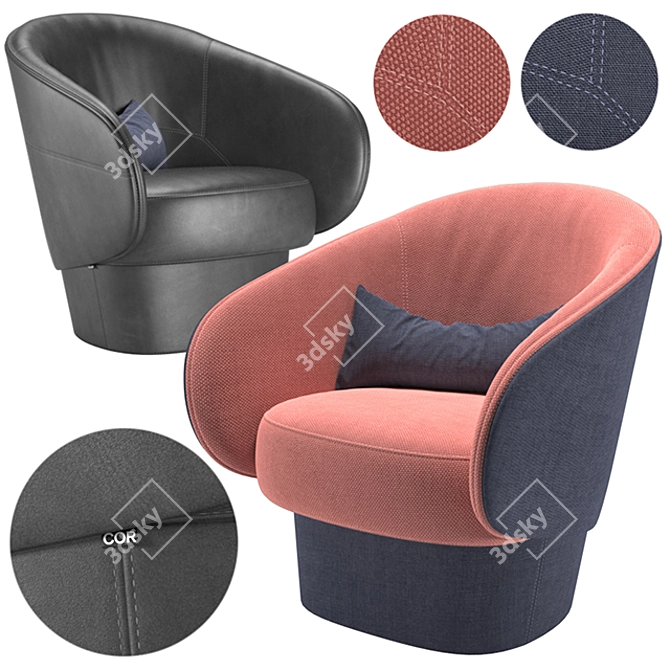 Modern COR - Roc Chair 3D model image 1