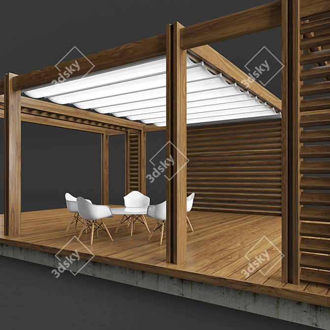 Corradi Outdoor Living: The Perfect Pergola Solution 3D model image 2