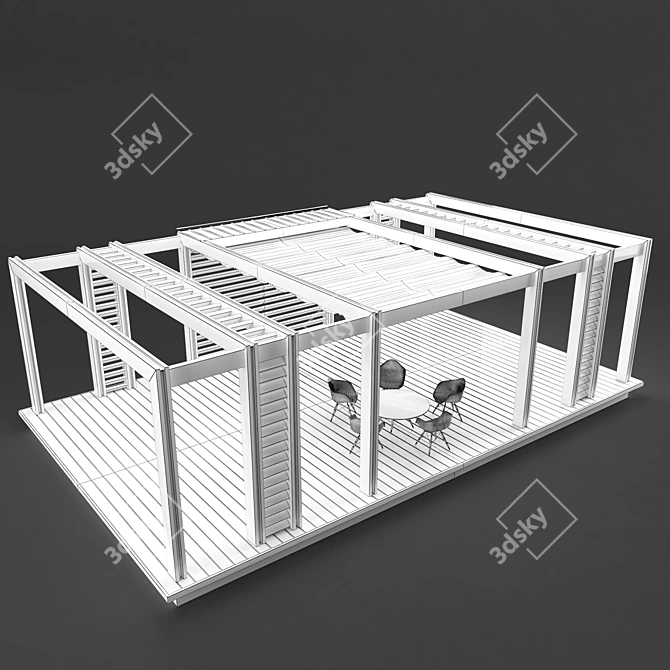 Corradi Outdoor Living: The Perfect Pergola Solution 3D model image 3