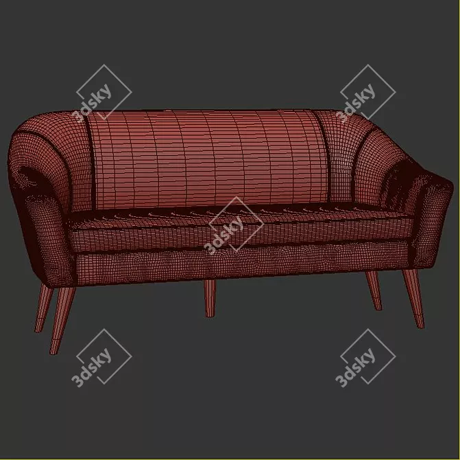 Stylish Elvie Sofa 3D model image 3