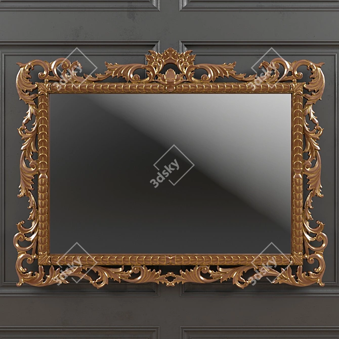 Elegant Bruno Zampa Miror 3D model image 1