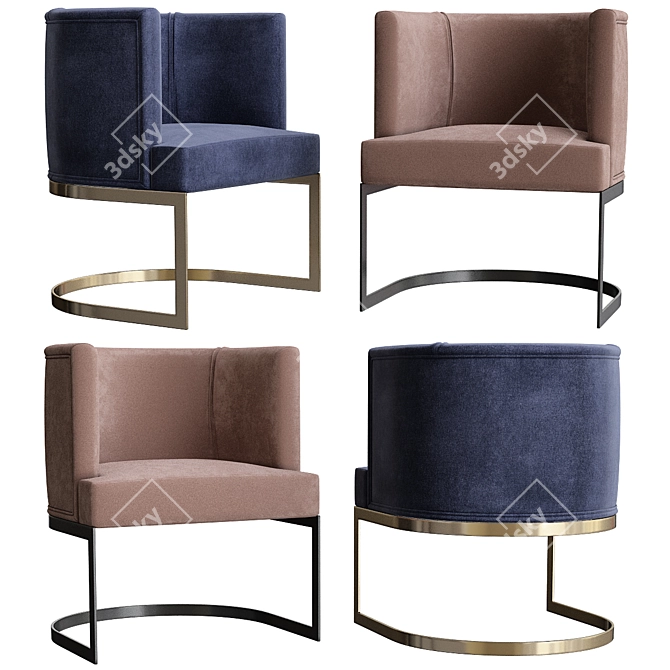 JNL Miami Lounge Chair 3D model image 1