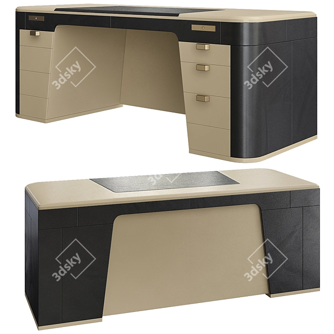 Elegant Porada Flavio Mirror 3D model image 1