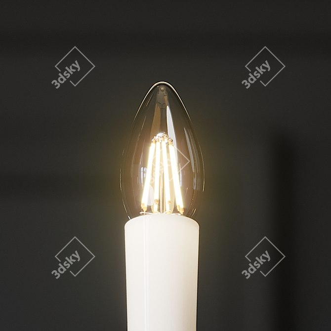 Elegant Casa Florentina Chandelier 3D model image 3