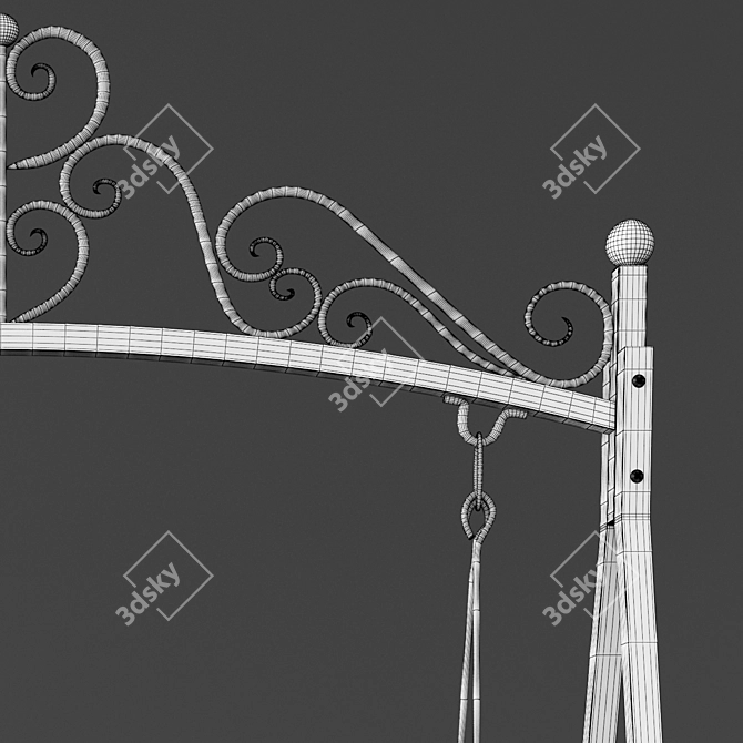 Kaemingk Garden Metal Swing 3D model image 3