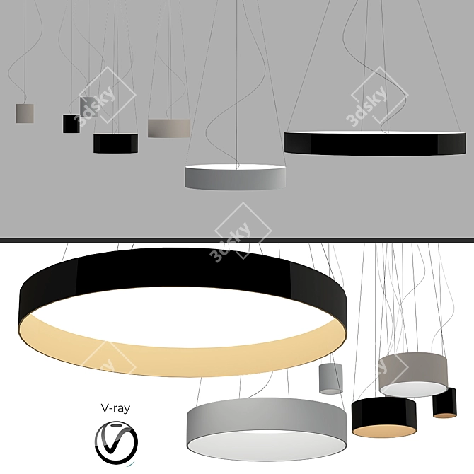 Elevate Your Space: Tagora Suspension 3D model image 1