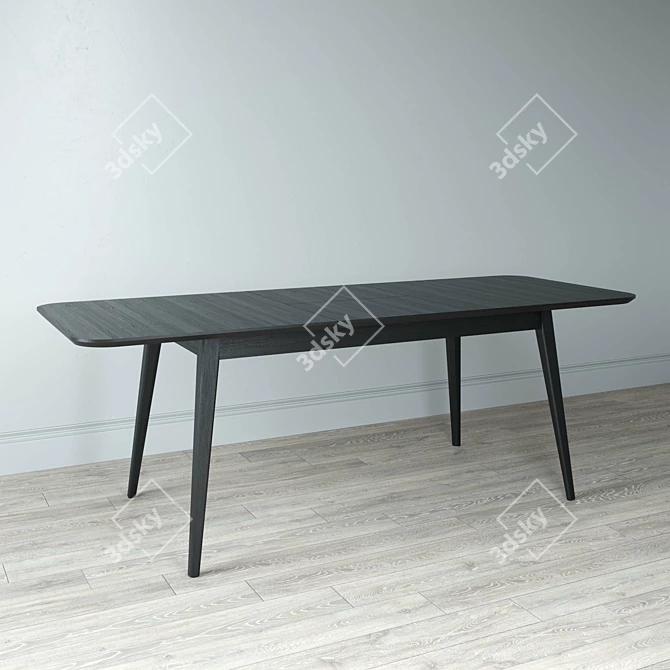 OM DEUS Transform: Stylish Oak Dining Table 3D model image 3