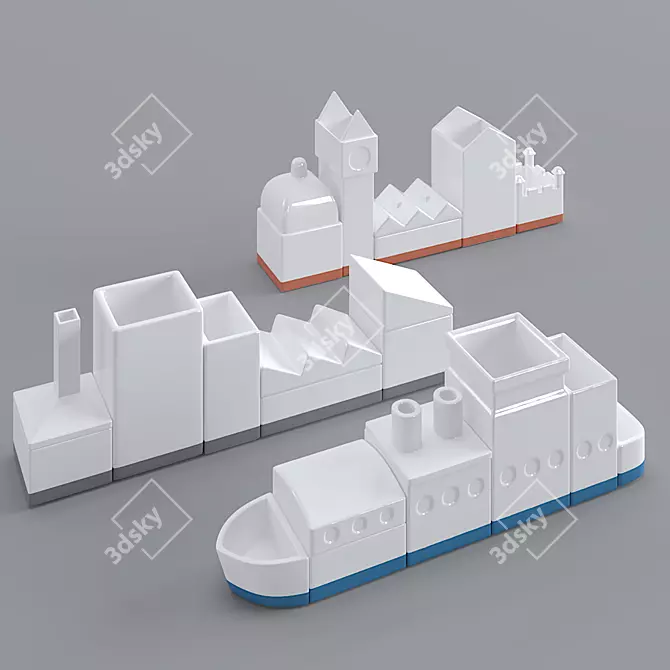 Seletti Desk Structure - Organize in Style 3D model image 1