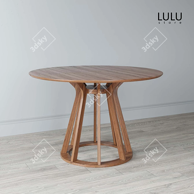 Elegant Dining Table: Om Elegance 3D model image 1