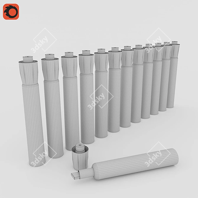Vivid Color Expo Dry Erase Markers 3D model image 2