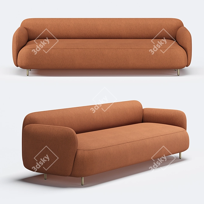 Pedrali Buddy Sofa: Ultimate Comfort and Style 3D model image 1