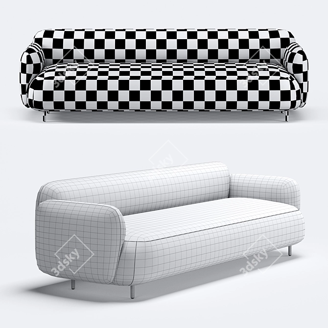 Pedrali Buddy Sofa: Ultimate Comfort and Style 3D model image 3