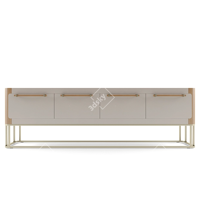 Modern Dining Console Table 3D model image 3
