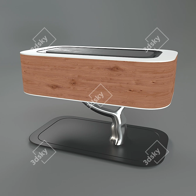 Sleek Artistic Desk Light 3D model image 1