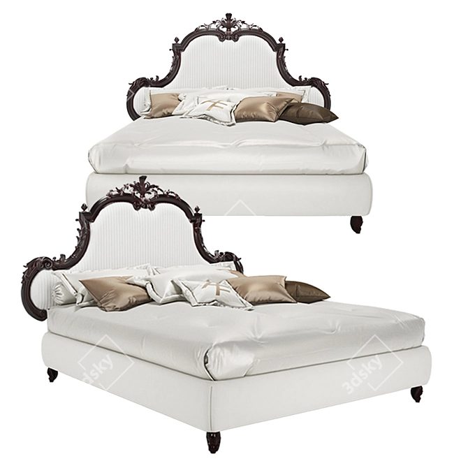 TORNABUONI Luxury Bed by Andrea Fanfani 3D model image 1