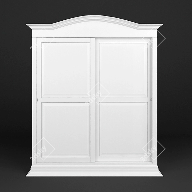 Elegant Polygon Wardrobe 3D model image 1