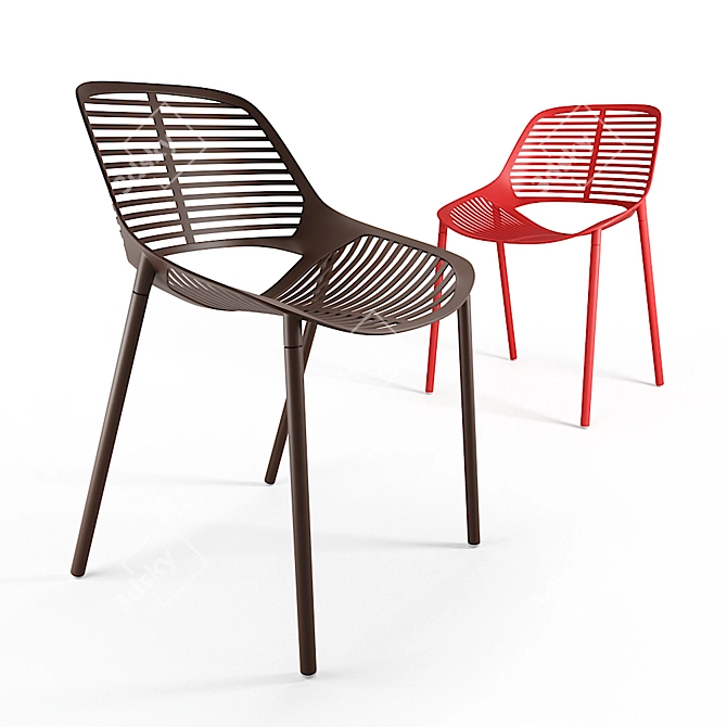 Niwa Fast Chair: Stylish, Durable, Outdoor/Indoor 3D model image 1