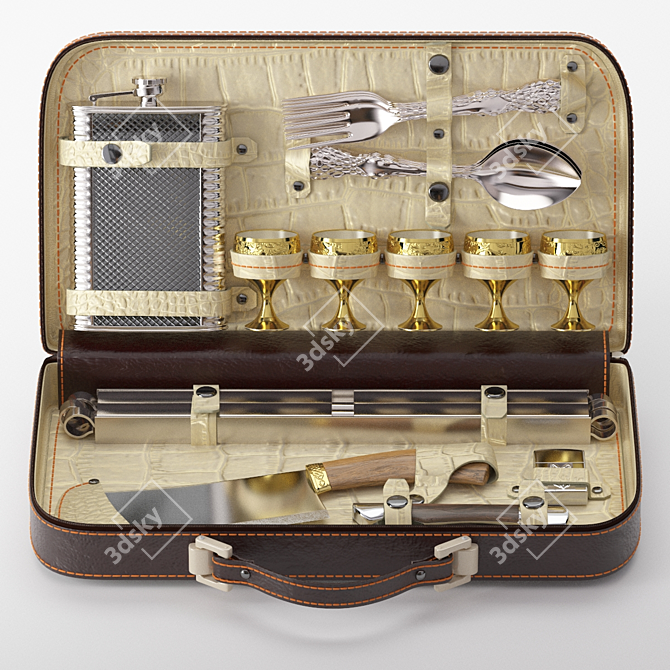 Title: Summer Resident-2 Picnic Set 3D model image 1