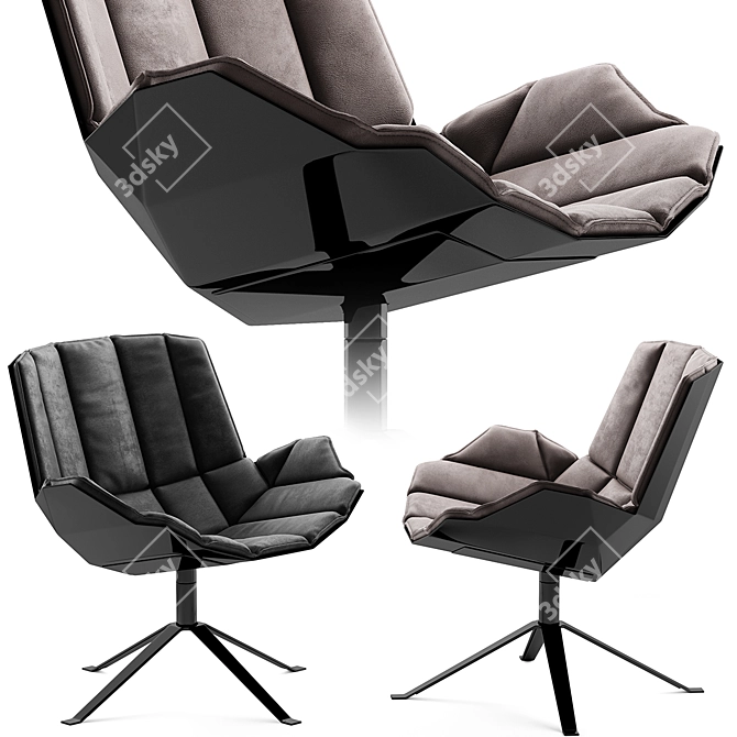 Stylish Müller MARTINI Chair 3D model image 1