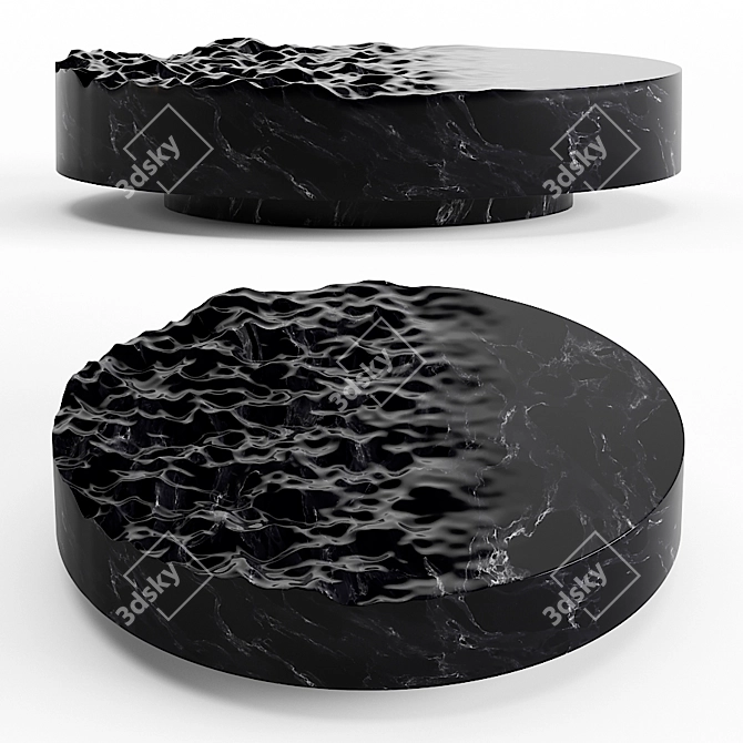 Oceanic Elegance: Mathieu Lehanneur's Liquid Marble 3D model image 1