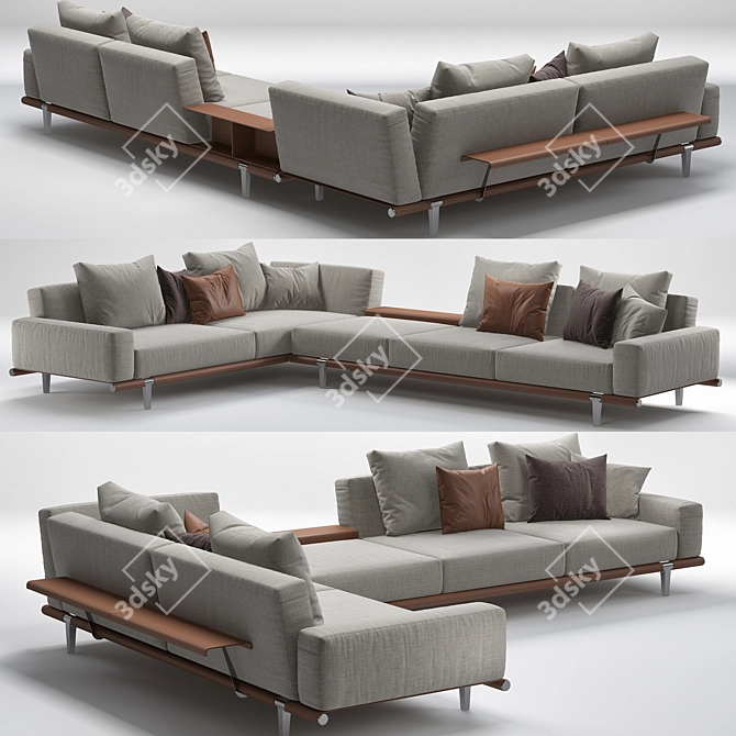 Poltrona Frau LET IT BE: Stylish and Versatile Seating 3D model image 1