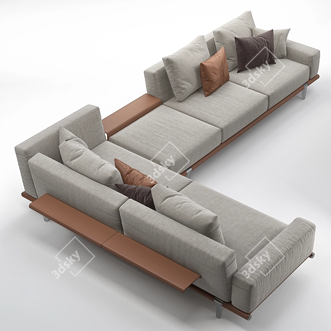 Poltrona Frau LET IT BE: Stylish and Versatile Seating 3D model image 2