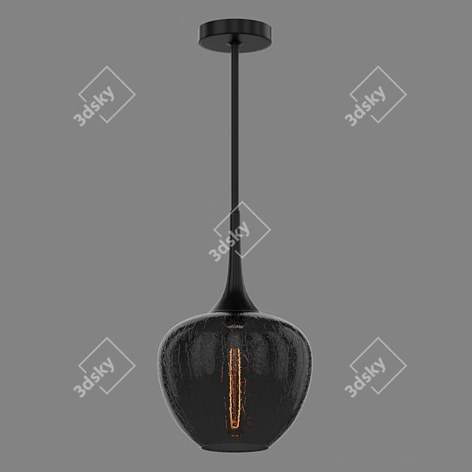 Edison Glass Pendant Light 3D model image 1