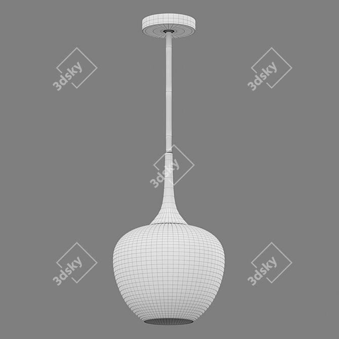 Edison Glass Pendant Light 3D model image 2