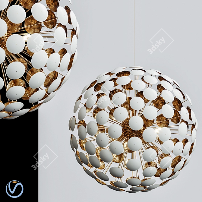 Illuminating Elegance: Bilbao Purple Lighting 3D model image 1