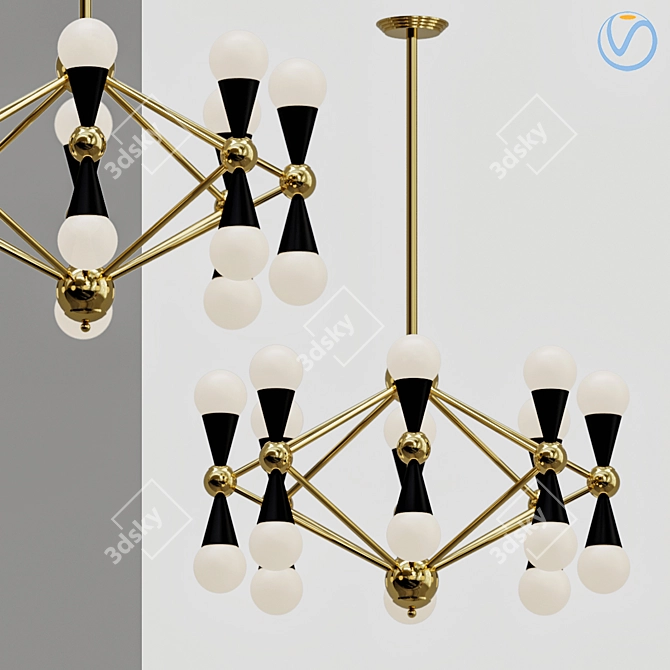 Elegance en Cristal Blanco 3D model image 1