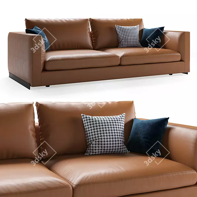 Elegant Arflex Rendez-Vous Sofa 3D model image 2