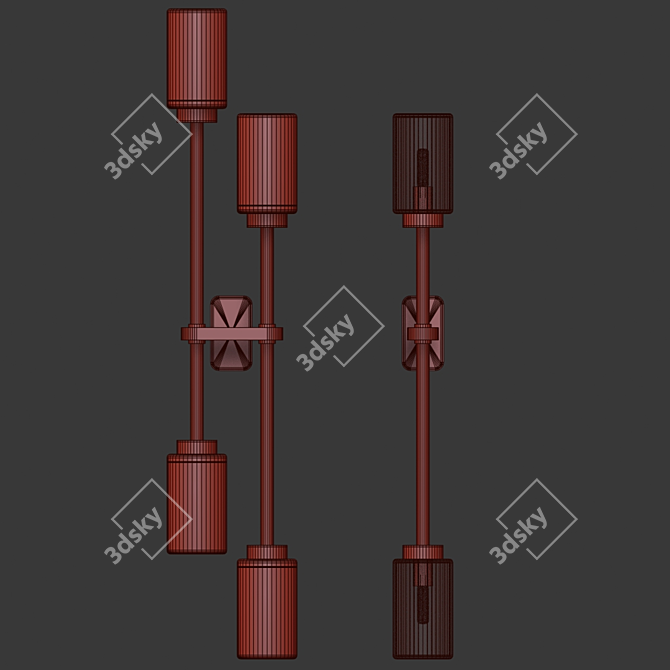 Elegant Farol Pendant Light 3D model image 2