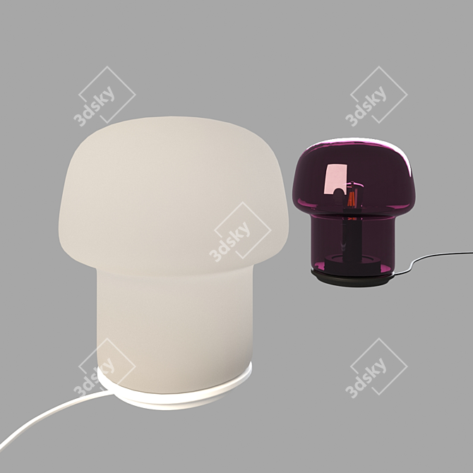 Modern Scandinavian Style Wooden Ikea Tokabo Desk 3D model image 3