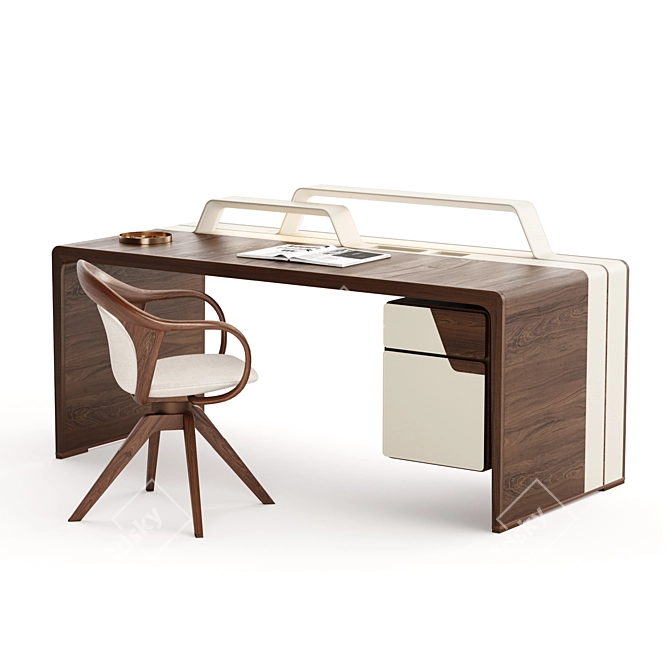 Giorgetti Alma: Elegant Writing Desk 3D model image 1